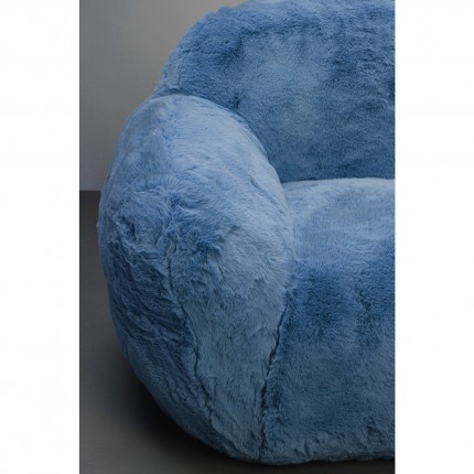 Armchair Mika 115cm blue Kare Design