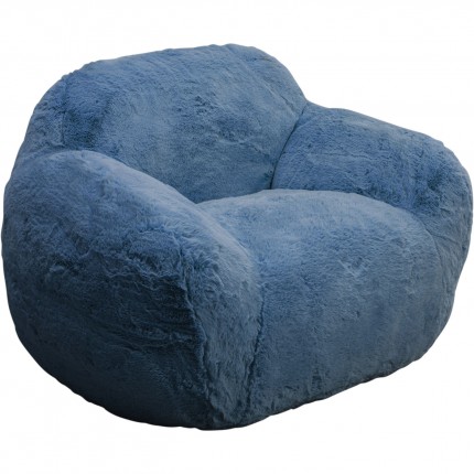 Armchair Mika 115cm blue Kare Design