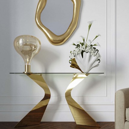 Console Gloria 140x45cm gold Kare Design