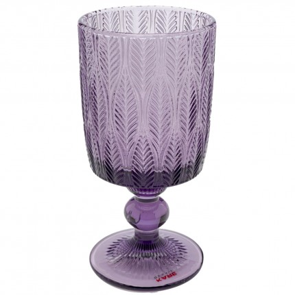 Wine glass Fogli purple (6/set) Kare Design