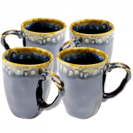 Mug Lio blue (4/set) Kare Design