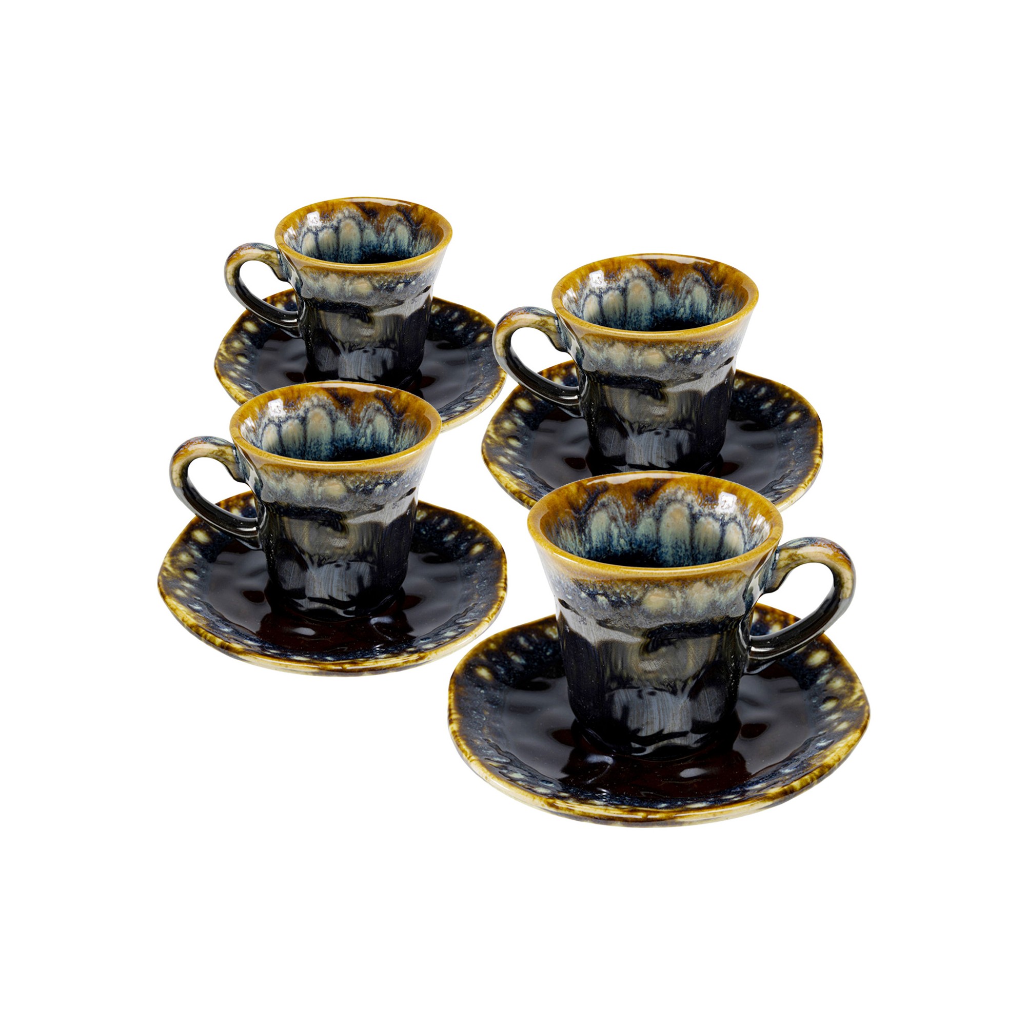 Koffiekoppen Lio blauw (4/set) Kare Design