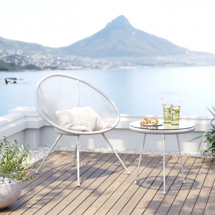 Outdoor Side Table Acapulco White Kare Design