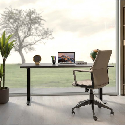 Swivel Office Chair Labora taupe Kare Design