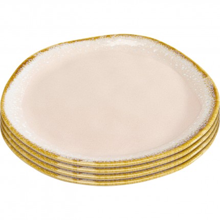 Plate Nala pink Ø20cm (4/set) Kare Design