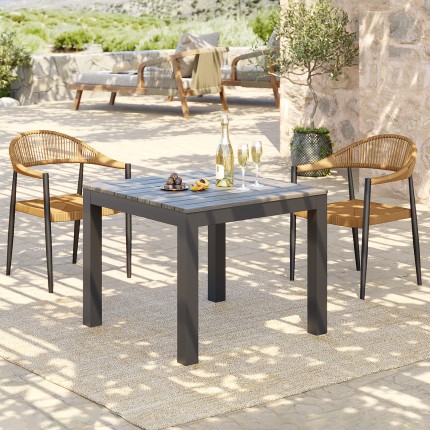 Outdoor Table Sorrento grey 80x80cm Kare Design