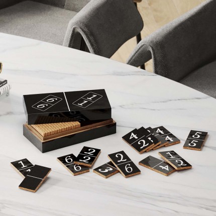 Domino Spel Zwart Kare Design