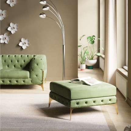 Sofa Bellissima 3-Zits fluweel Groen Kare Design