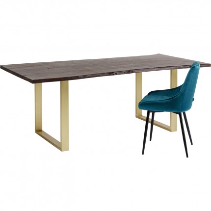 Eettafel Harmony Donker Messing 160x80cm Kare Design