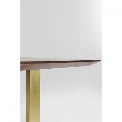 Table Symphony 200x100cm walnut gold Kare Design