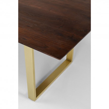 Table Symphony 200x100cm walnut gold Kare Design