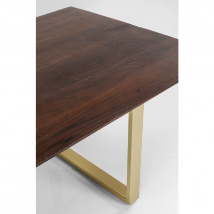 Table Symphony 200x100cm walnut gold Kare Design