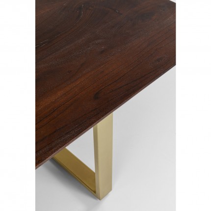 Table Symphony 200x100cm walnut gold Kare Design