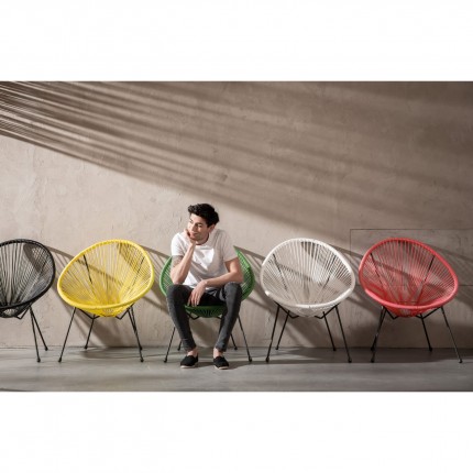 Outdoor Armchair Acapulco yellow Kare Design