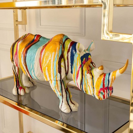 Decoratie rhino verfdruppels 55cm Kare Design