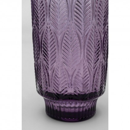 Water glass Fogli purple (6/set) Kare Design