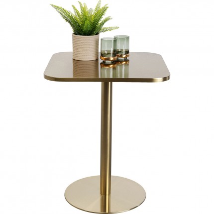 Eettafel Julie 60x60cm goud Kare Design