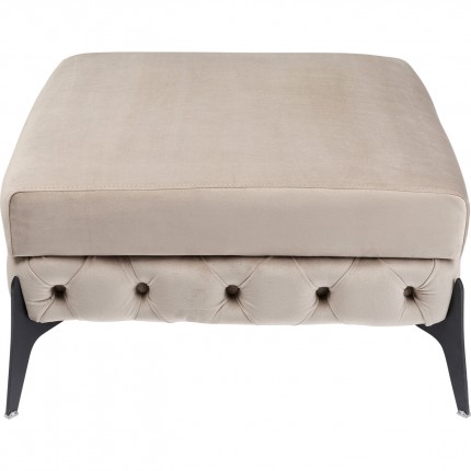 Kruk Bellissima fluweel beige Kare Design