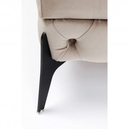 Stool Bellissima velvet beige Kare Design