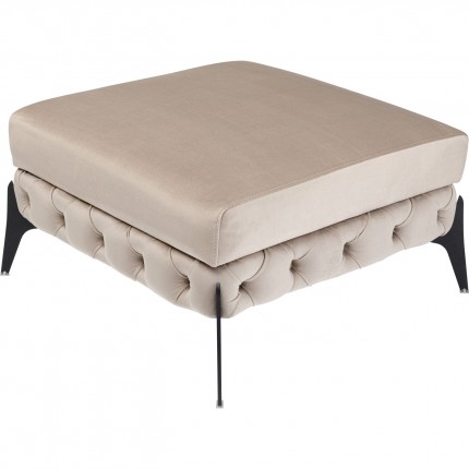 Kruk Bellissima fluweel beige Kare Design