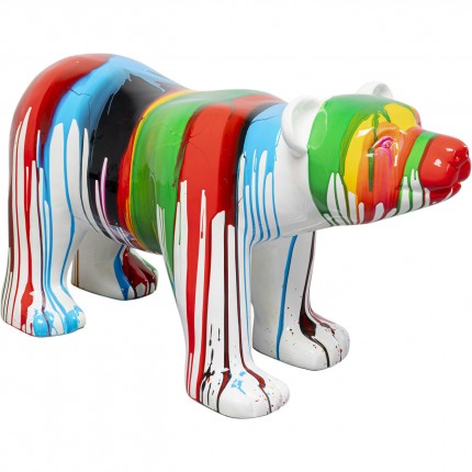 Deco polar bear paint drips XL Kare Design