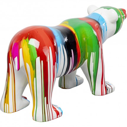 Deco polar bear paint drips XL Kare Design