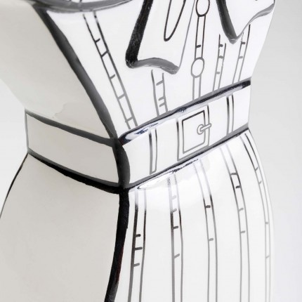 Vase Favola dress white and black Kare Design