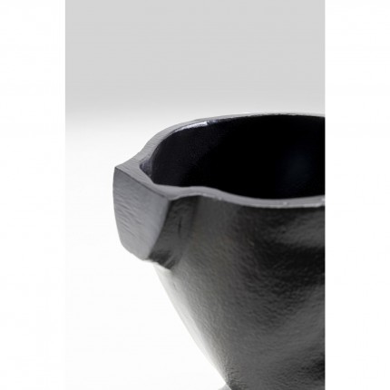 Vase Rostro face black 17cm Kare Design