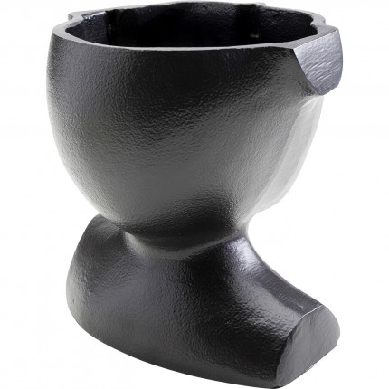 Vase Rostro face black 17cm Kare Design