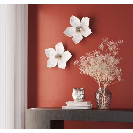 Wall Decoration Orchid White 25cm Kare Design