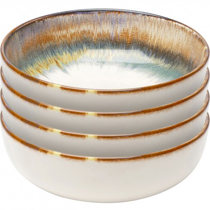 Bowl Organic blue Ø18cm (4/set) Kare Design