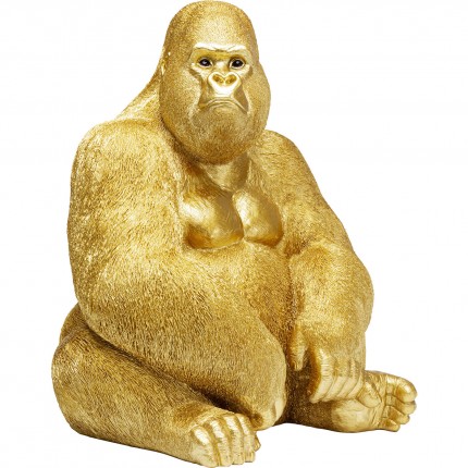 Deco gorilla XL 76cm gold Kare Design