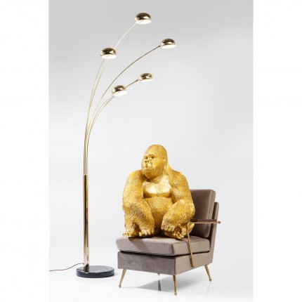 Decoratie Monkey Gorilla Side XL Gouden Kare Design