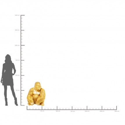 Decoratie Monkey Gorilla Side XL Gouden Kare Design