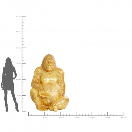 Deco gorilla XXL 180cm gold Kare Design