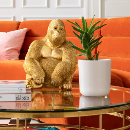 Deco gorilla 39cm gold Kare Design