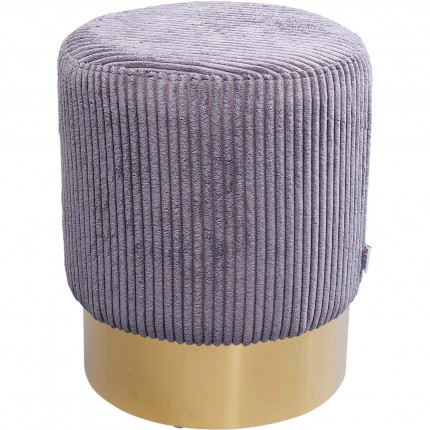 Stool Cherry Cord grey and brass Kare Design