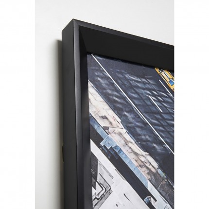 Framed Picture 3D Skyline Skater 149x149cm Kare Design