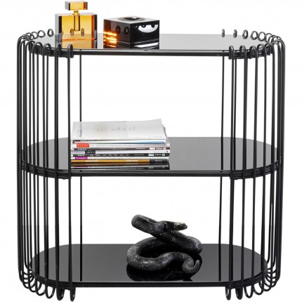 Console Wire 81x37cm black Kare Design