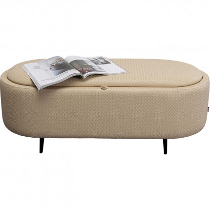 Storage bench Venezia cream Kare Design