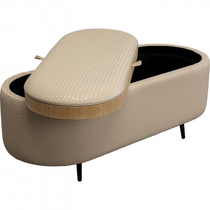 Storage bench Venezia cream Kare Design