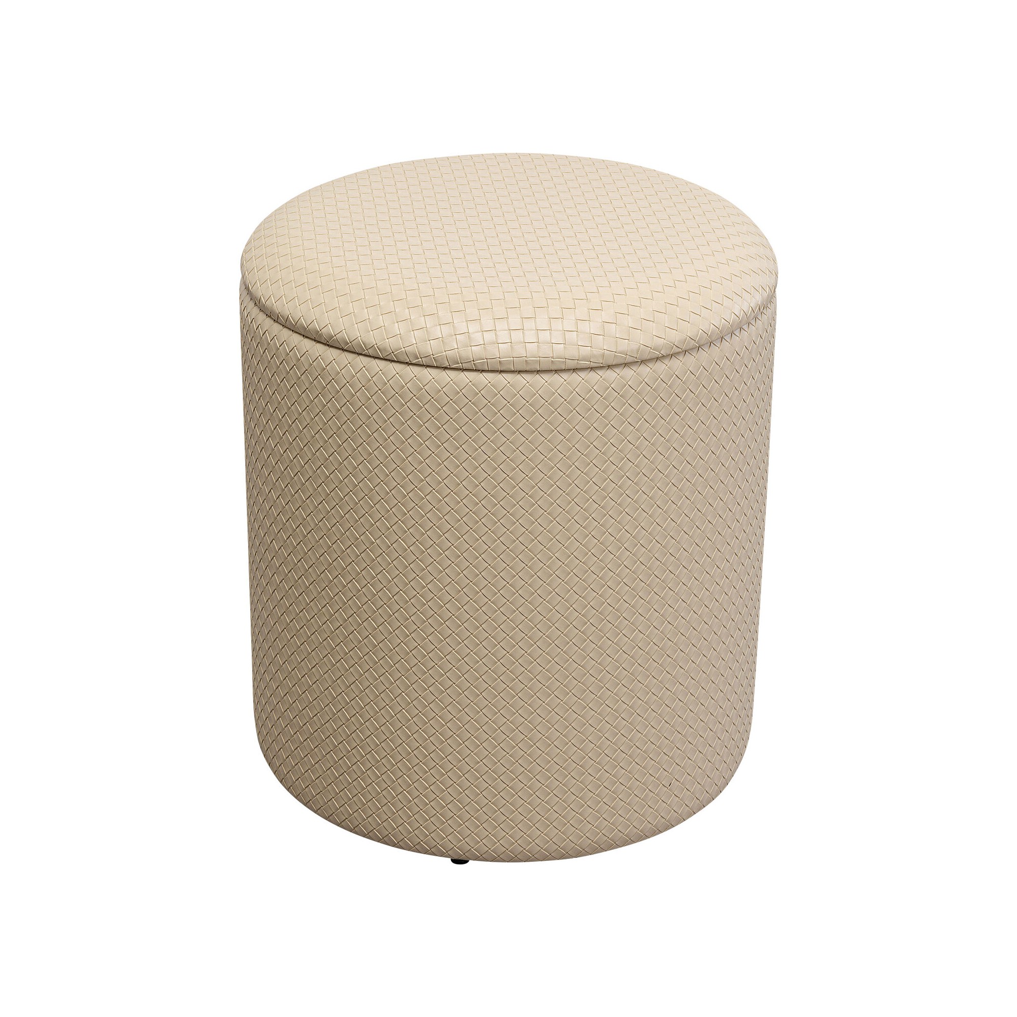 Stool Venezia Storage Beige Ø40cm