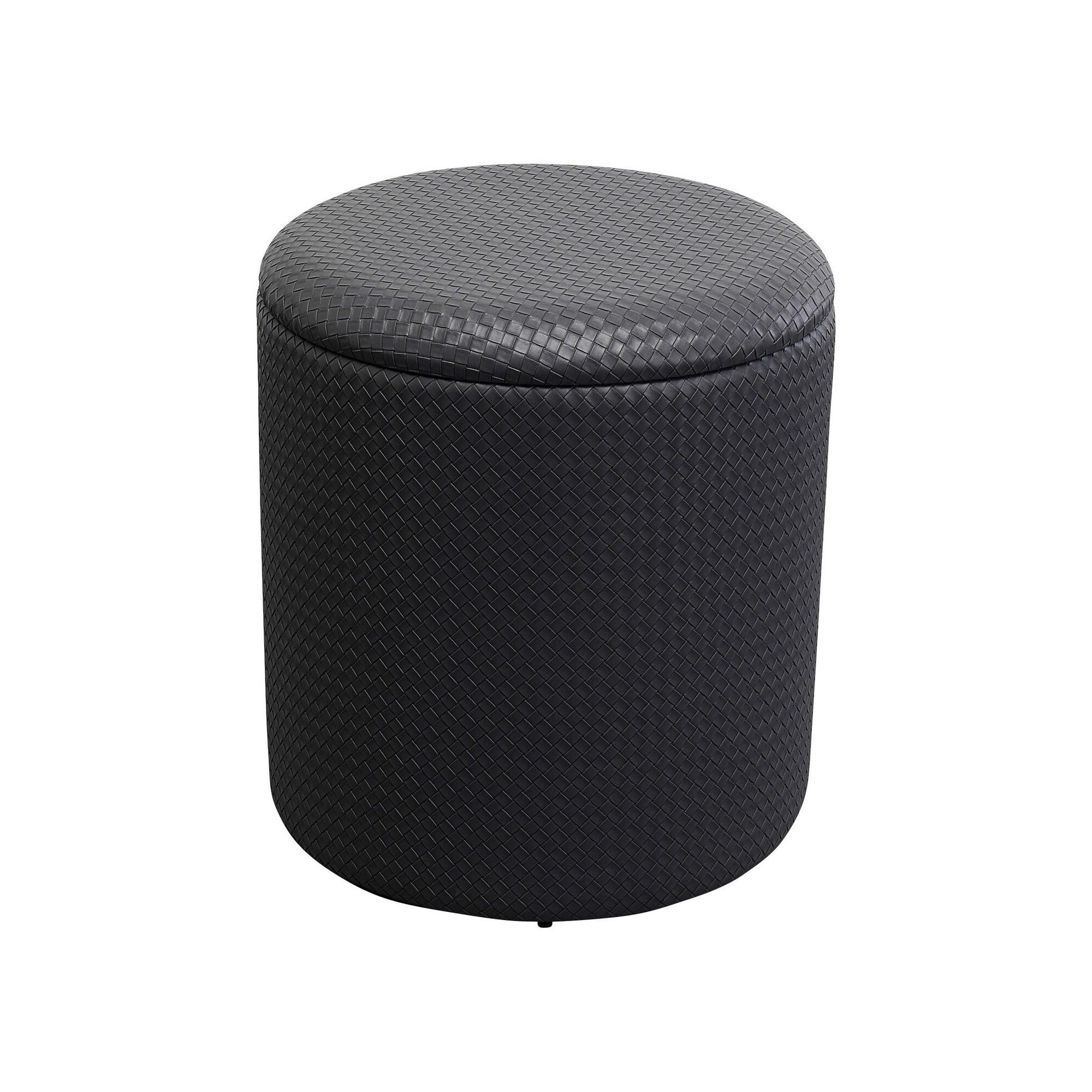 Stool Venezia Storage Black Ø40cm