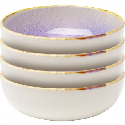 Bowl Shirley purple Ø18cm (4/set) Kare Design