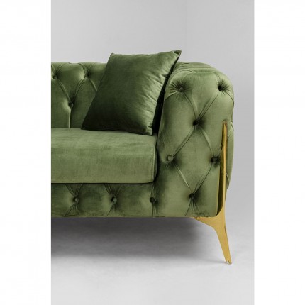 Hoekbank Bellissima links fluweel groen Kare Design