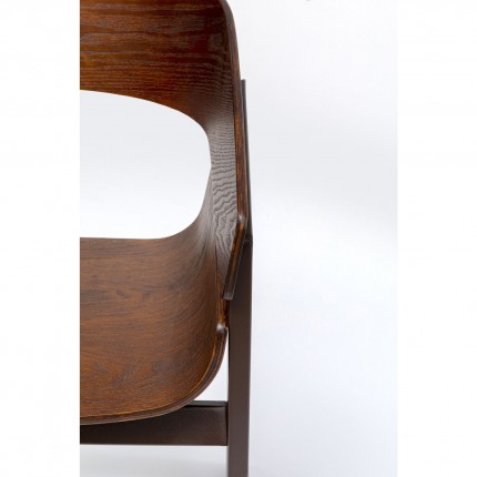 Chair with armrests Biarritz brown Kare Design