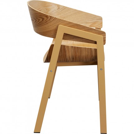 Chair with armrests Biarritz nature Kare Design