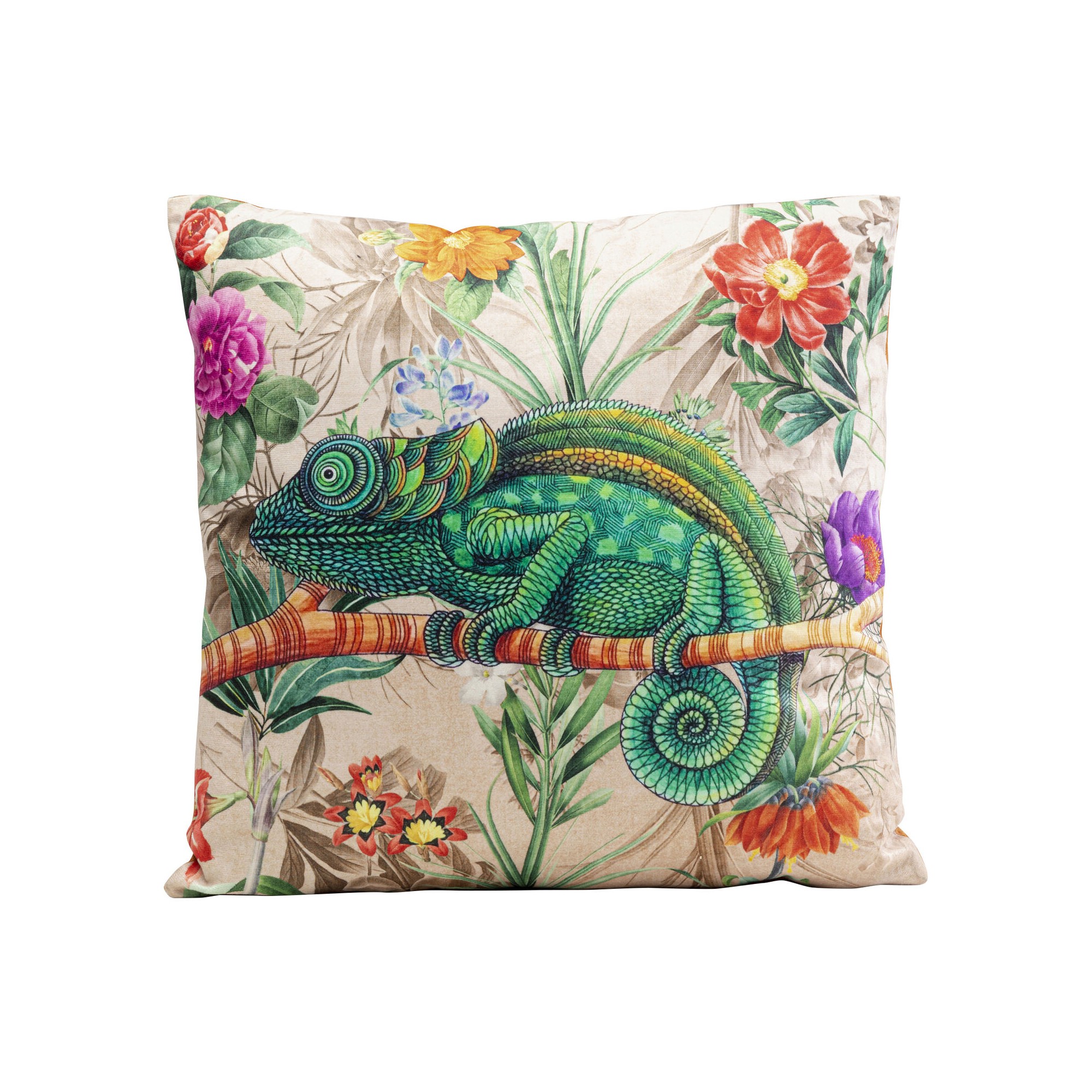 Coussin Jungle Chameleon 43x43cm