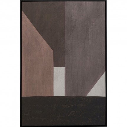 Canvas Picture Artistic 73x113cm brown Kare Design