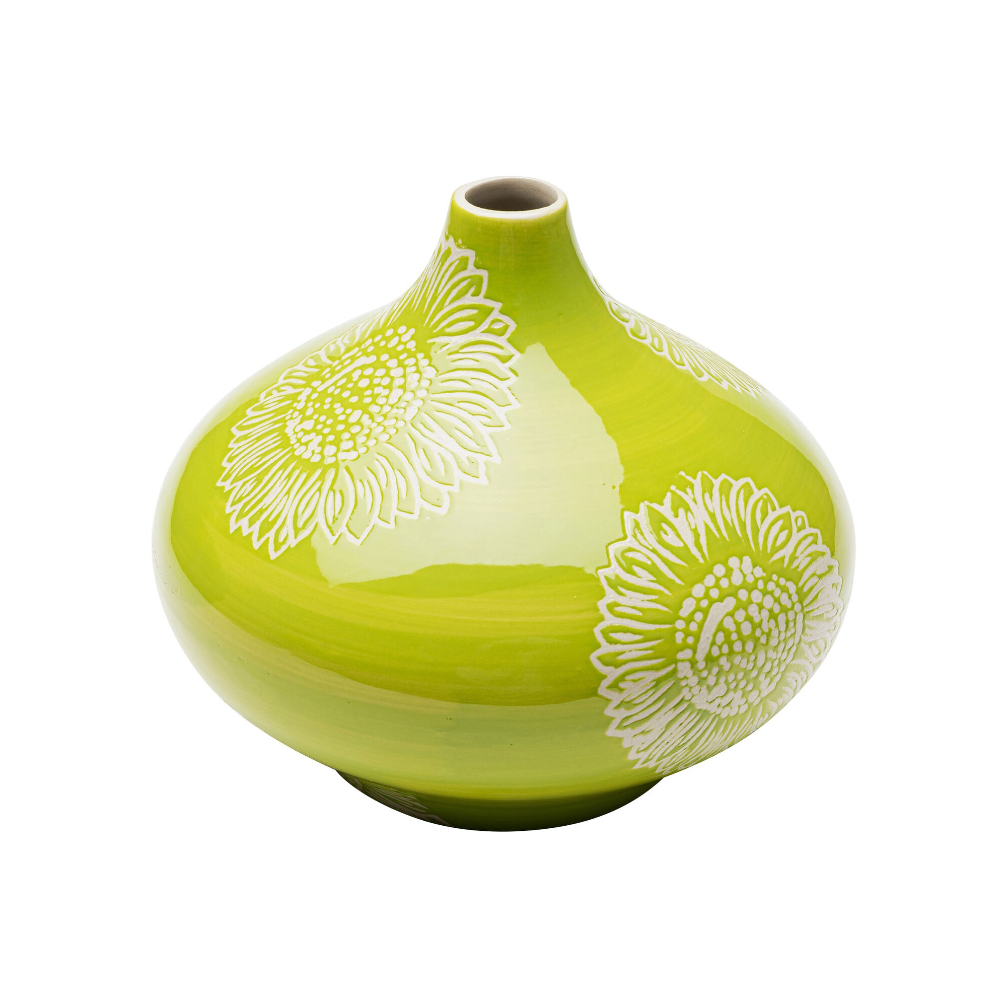 Vase Big Bloom vert 21cm